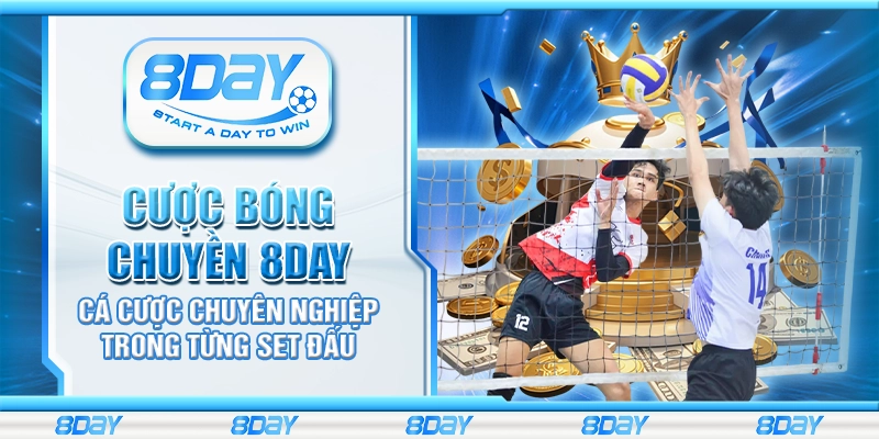 Cược bóng chuyền 8Day – Cá cược chuyên nghiệp trong từng set đấu