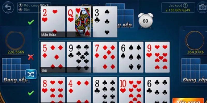 Nắm vững quy tắc chơi Mậu Binh 5 lá