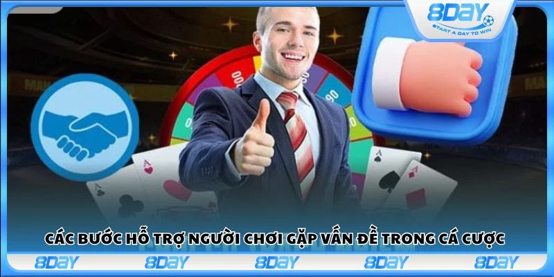 Các bước hỗ trợ người chơi gặp vấn đề trong cá cược 