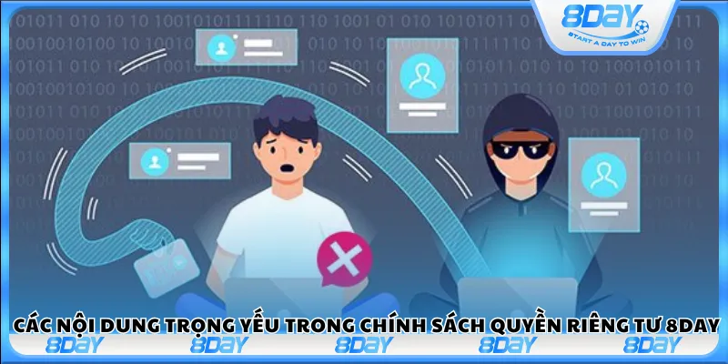 Các nội dung trọng yếu trong chính sách quyền riêng tư 8Day