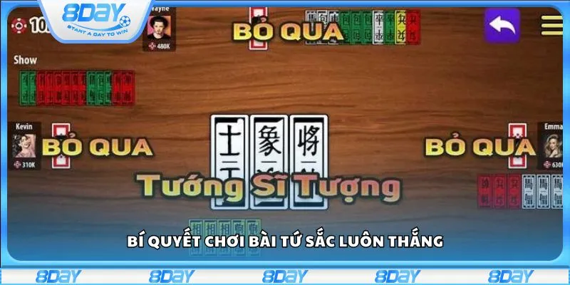 Bí quyết chơi bài Tứ Sắc luôn thắng